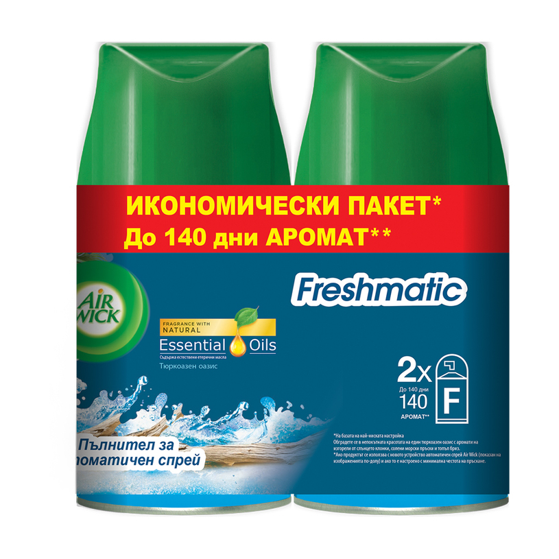 ПЪЛНИТЕЛ ЗА ФРЕШМАТИК ТЮРКОАЗ. ОАЗИС 2БР ПЪЛНИТЕЛ ЗА ФРЕШМАТИК ТЮРКОАЗ. ОАЗИС 2БР