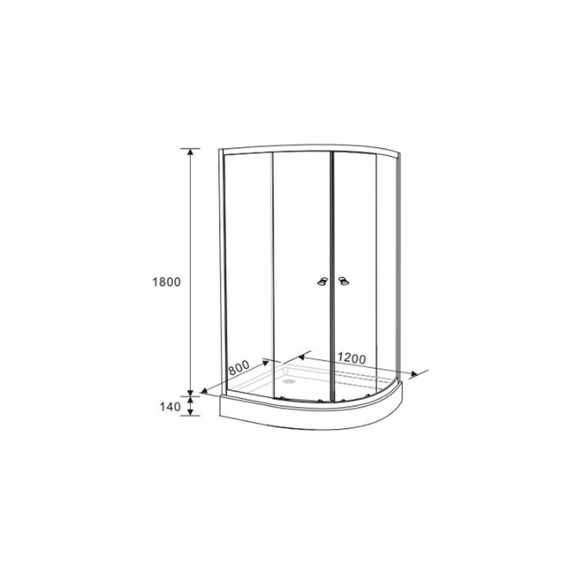 ДУШ КАБ. SYNCHRO 8051L 195/120/80 ДУШ КАБ. SYNCHRO 8051L 195/120/80