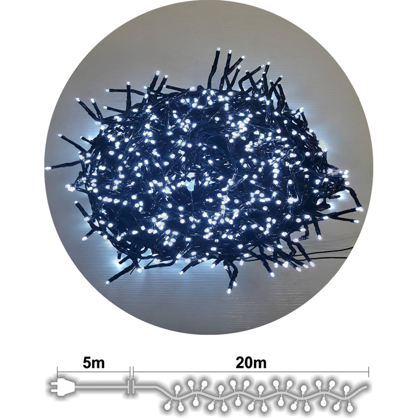 LED КЛЪСТЕР 900 БР. 8Ф W 20М. OUT LED КЛЪСТЕР 900 БР. 8Ф W 20М. OUT
