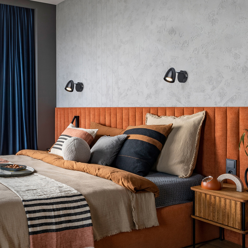 СПОТ СТЕНЕН GU10 ЧЕРЕН PERICO RABALUX СПОТ СТЕНЕН GU10 ЧЕРЕН PERICO RABALUX