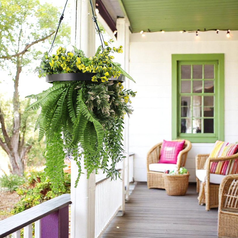 ИЗКУСТВ ОЗЕЛЕН С РИНГ ПАПРАТ yel ф40cm ИЗКУСТВ ОЗЕЛЕН С РИНГ ПАПРАТ yel ф40cm