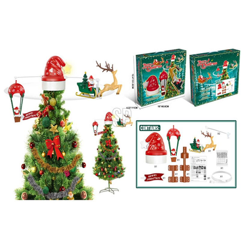 ВРЪХ ЗА ЕЛХА С ДЯДО КОЛЕДА LED ВРЪХ ЗА ЕЛХА С ДЯДО КОЛЕДА LED