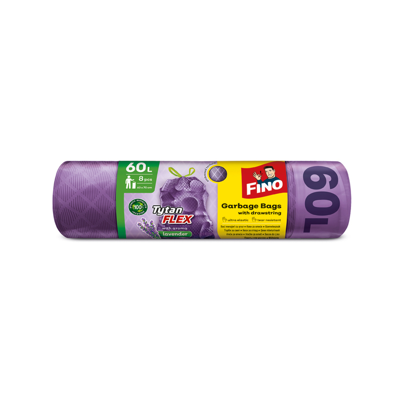 ТОРБИ ЗА ОТПАДЪЦИ TYTAN FLEX 60 L 8 БР ТОРБИ ЗА ОТПАДЪЦИ TYTAN FLEX 60 L 8 БР