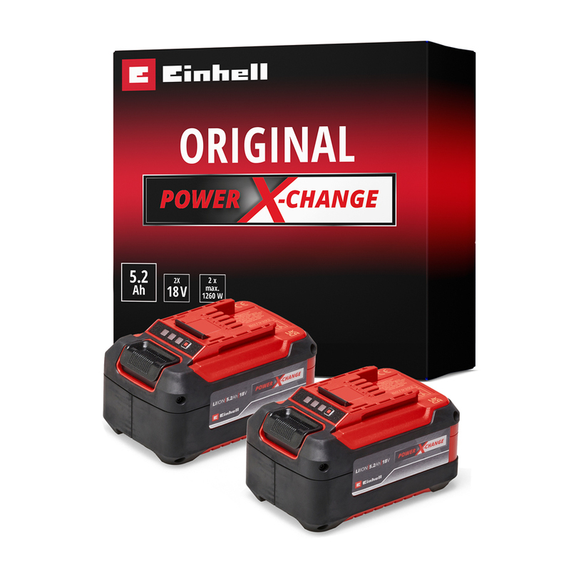 EINHELL АКУМ.БАТ.2 БР.18 V.5,2 AH PXC PL EINHELL АКУМ.БАТ.2 БР.18 V.5,2 AH PXC PL