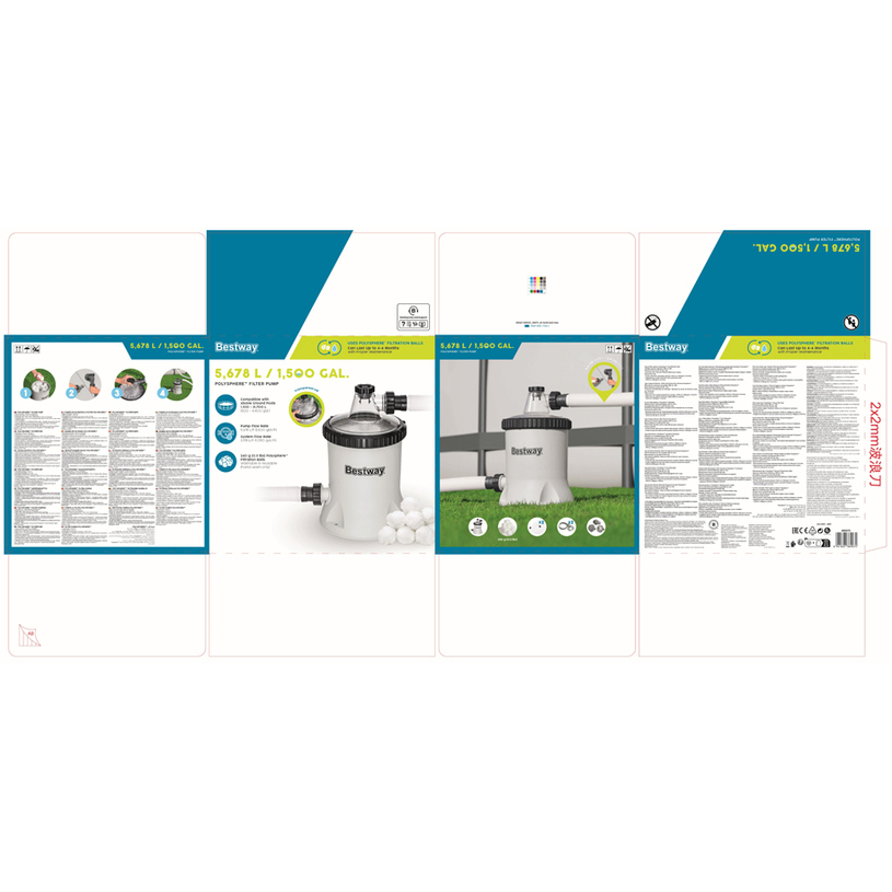 ФИЛТЪР ПОМПА ЗА БАСЕЙН 5678л BESTW 58870 ФИЛТЪР ПОМПА ЗА БАСЕЙН 5678л BESTW 58870
