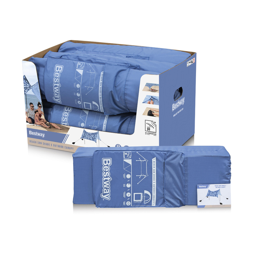 ТЕНТА-СЕННИК 210x210x198cm Beach Shade ТЕНТА-СЕННИК 210x210x198cm Beach Shade