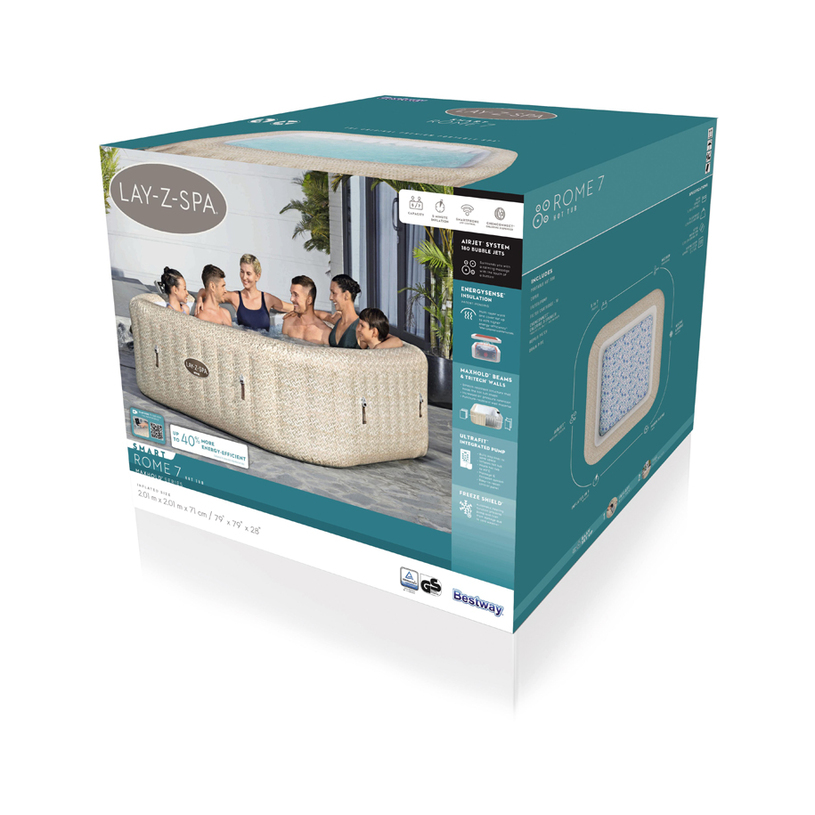 СПА ДЖАКУЗИ ROME 201X71CM BESTWAY 6001M СПА ДЖАКУЗИ ROME 201X71CM BESTWAY 6001M