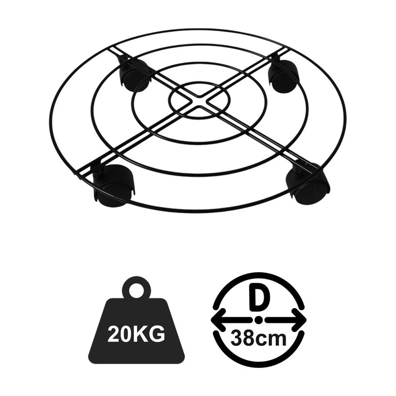 Поставка за саксия на колела Ф38cm Поставка за саксия на колела Ф38cm