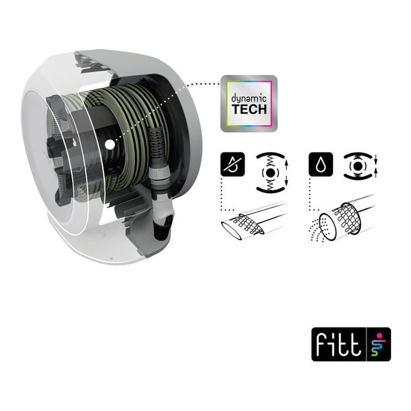 Комплект макара и маркуч FITT FREEL 1/2" Комплект макара и маркуч FITT FREEL 1/2"