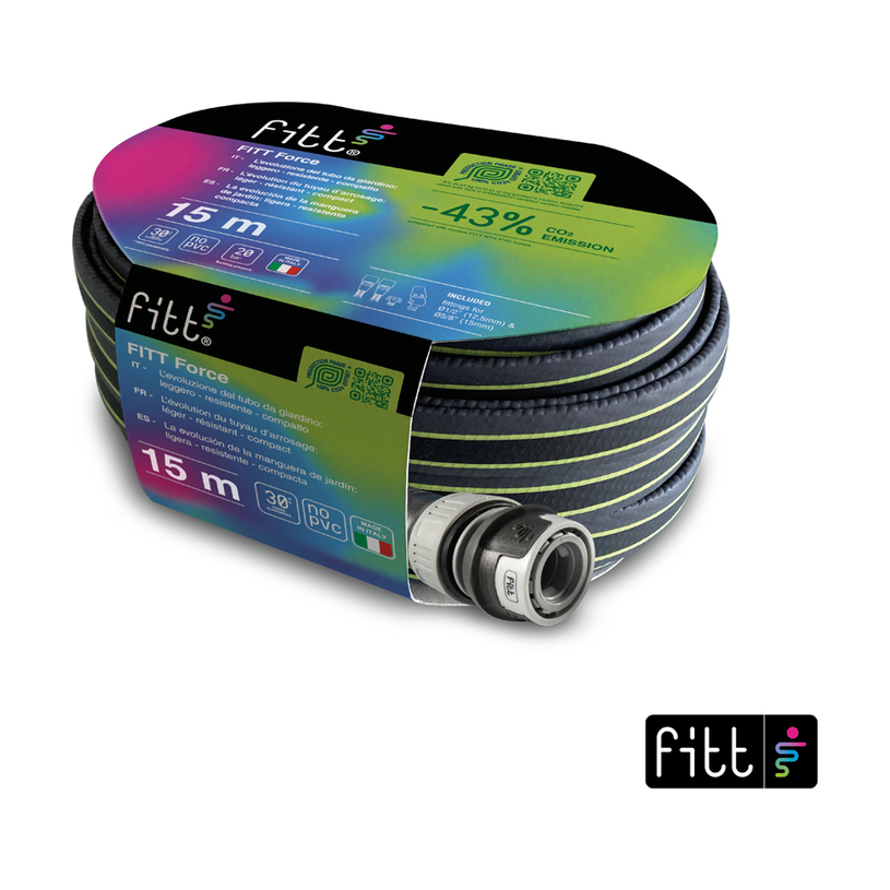 Градински маркуч FORCE GREY/LIME 1/2" 20 Градински маркуч FORCE GREY/LIME 1/2" 20