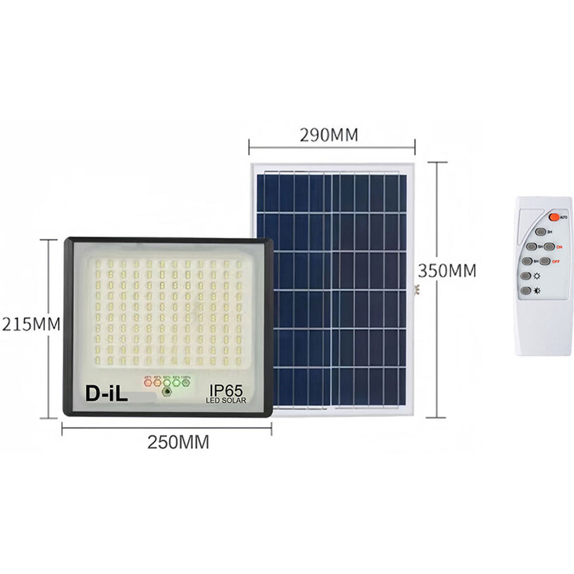 LED СОЛАРЕН ПРОЖЕКТОР 12W 6K IP65 D-IL LED СОЛАРЕН ПРОЖЕКТОР 12W 6K IP65 D-IL
