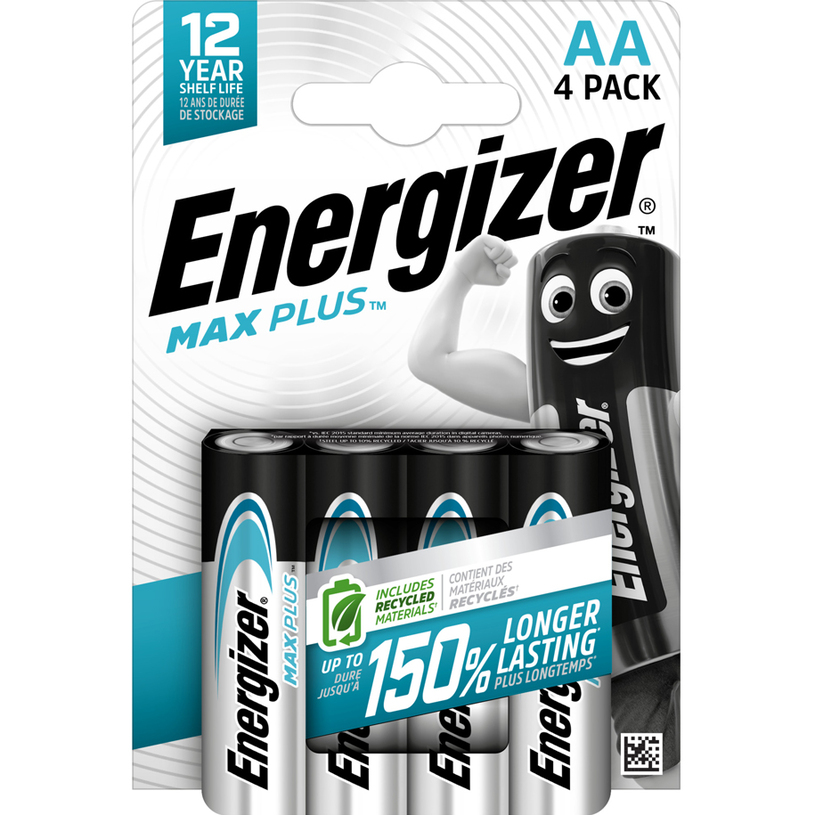**БАТ. ENERGIZER MAX PLUS AA 1.5V 4 БРОЯ **БАТ. ENERGIZER MAX PLUS AA 1.5V 4 БРОЯ