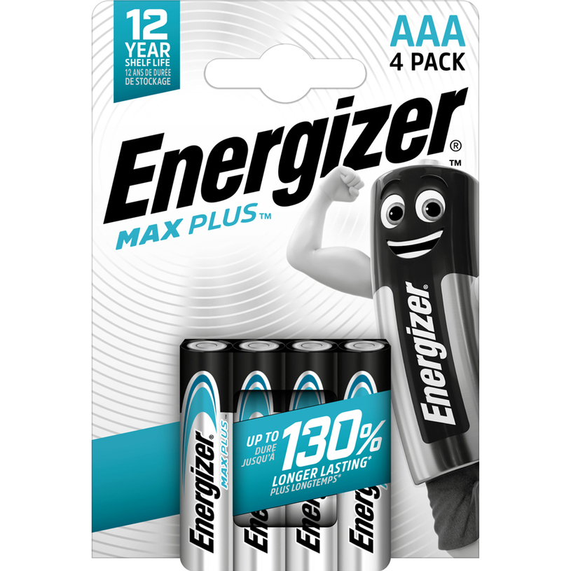 *БАТ. ENERGIZER MAX PLUS AAA 1.5V 4 БРОЯ *БАТ. ENERGIZER MAX PLUS AAA 1.5V 4 БРОЯ
