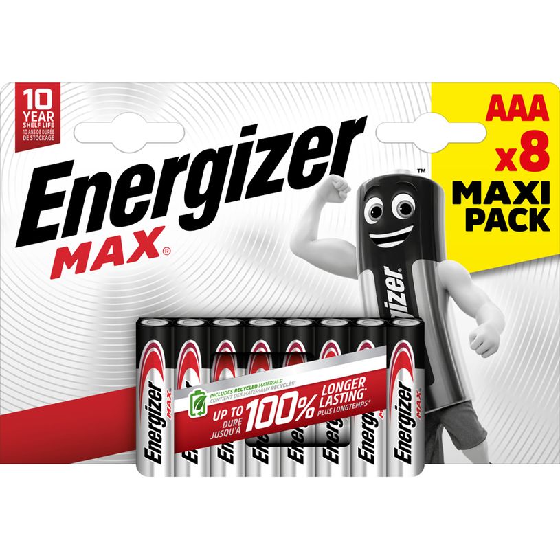 ***БАТ. ENERGIZER MAX AAA 1.5V 8 БРОЯ ***БАТ. ENERGIZER MAX AAA 1.5V 8 БРОЯ