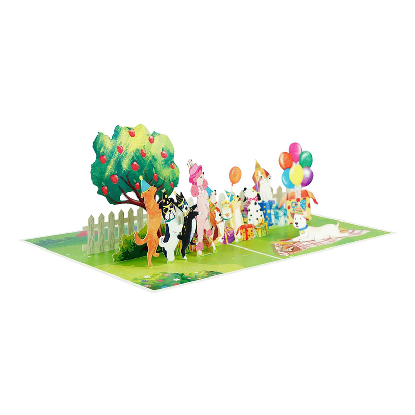 КАРТИЧКА POP-UP ПАРТИ С КУЧЕТА КАРТИЧКА POP-UP ПАРТИ С КУЧЕТА