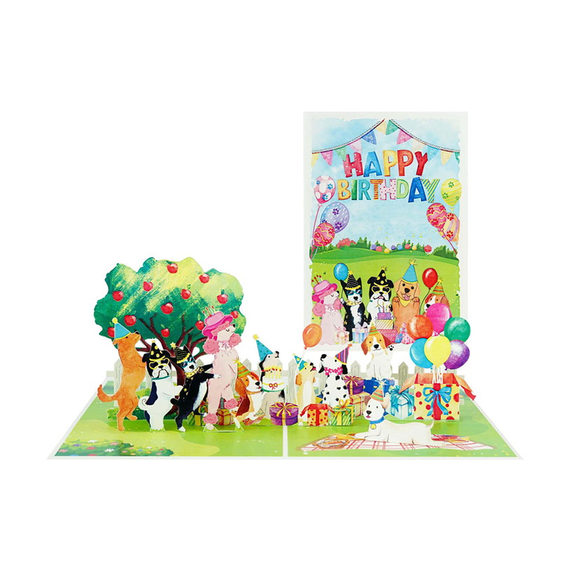 КАРТИЧКА POP-UP ПАРТИ С КУЧЕТА КАРТИЧКА POP-UP ПАРТИ С КУЧЕТА