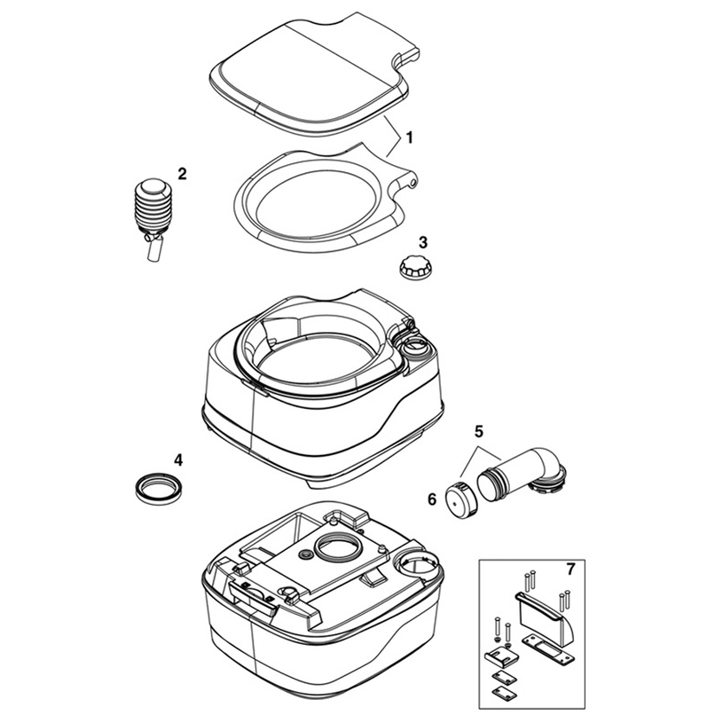 ХИМИЧЕСКА ТОАЛЕТНА 15L STIMEX 38х42x41cm ХИМИЧЕСКА ТОАЛЕТНА 15L STIMEX 38х42x41cm