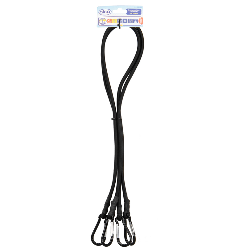 ДВОЙКА ЛАСТИЦИ С КАРАБИНИ 100СМ ЧЕРЕН ДВОЙКА ЛАСТИЦИ С КАРАБИНИ 100СМ ЧЕРЕН