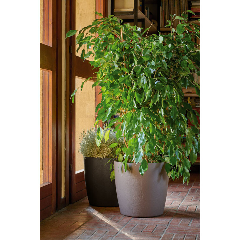 ПЛАСТМАСОВА САКСИЯ MILANO 30X29CM СИВО ПЛАСТМАСОВА САКСИЯ MILANO 30X29CM СИВО