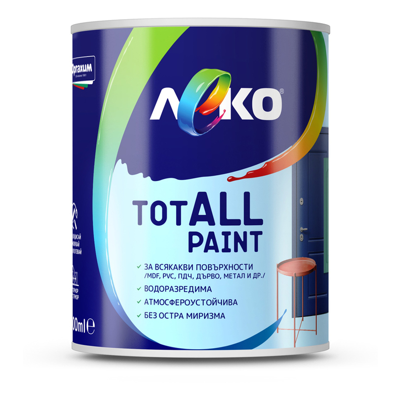 LEKO TOTALL PAINT АРКТИК 0.600 L LEKO TOTALL PAINT АРКТИК 0.600 L