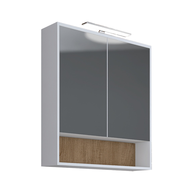 СТЕЙСИ ШКАФ С ОГЛЕДАЛО И LED ОСВ. 60 СМ^ СТЕЙСИ ШКАФ С ОГЛЕДАЛО И LED ОСВ. 60 СМ^