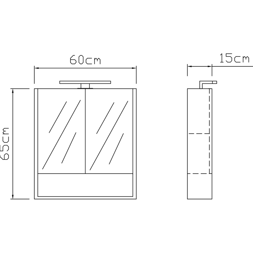СТЕЙСИ ШКАФ С ОГЛЕДАЛО И LED ОСВ. 60 СМ^ СТЕЙСИ ШКАФ С ОГЛЕДАЛО И LED ОСВ. 60 СМ^