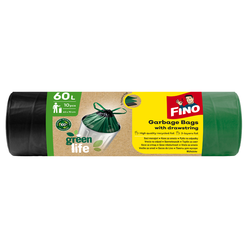 ТОРБИ ЗА ОТПАДЪЦИ 60L 10БР ВРЪЗКА GREEN ТОРБИ ЗА ОТПАДЪЦИ 60L 10БР ВРЪЗКА GREEN