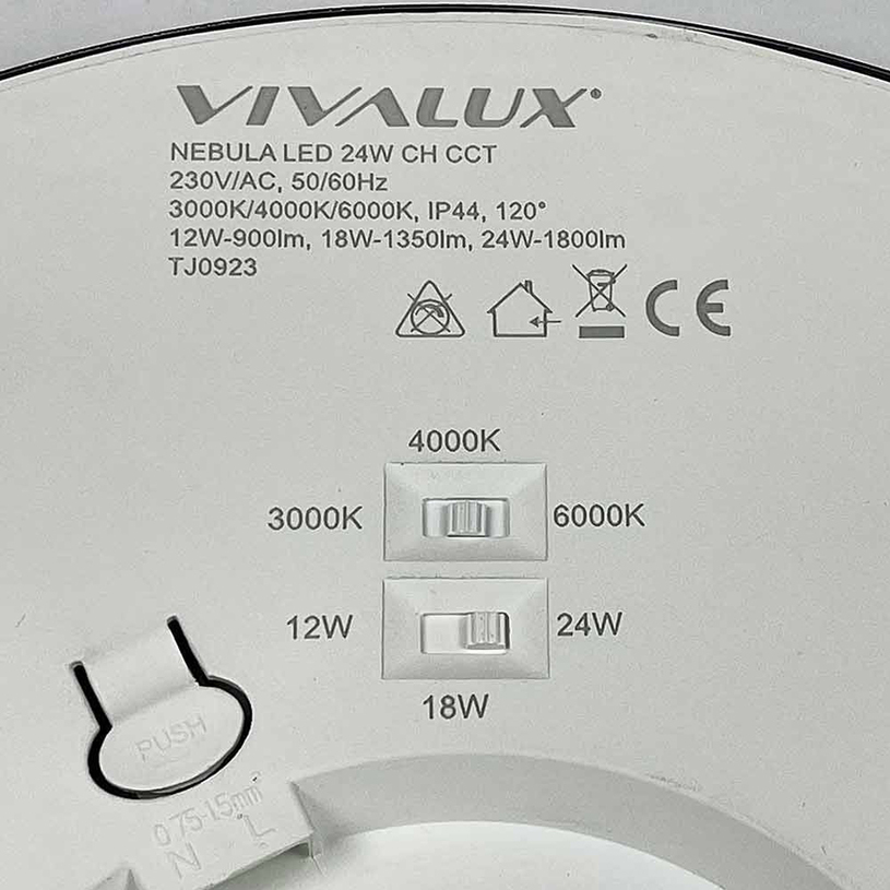 LED ПЛАФОН 24W 3-6K 30CM NEBULA VIVA LED ПЛАФОН 24W 3-6K 30CM NEBULA VIVA