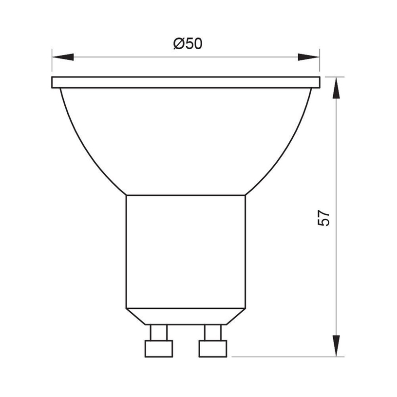 LED КРУШКА GU10 7W 6400К 560LM DIM VIVA LED КРУШКА GU10 7W 6400К 560LM DIM VIVA
