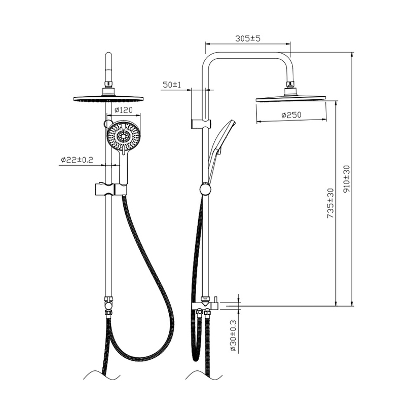 ДУШ К-Т JASMINE CHR WQ3W73500041214 ДУШ К-Т JASMINE CHR WQ3W73500041214