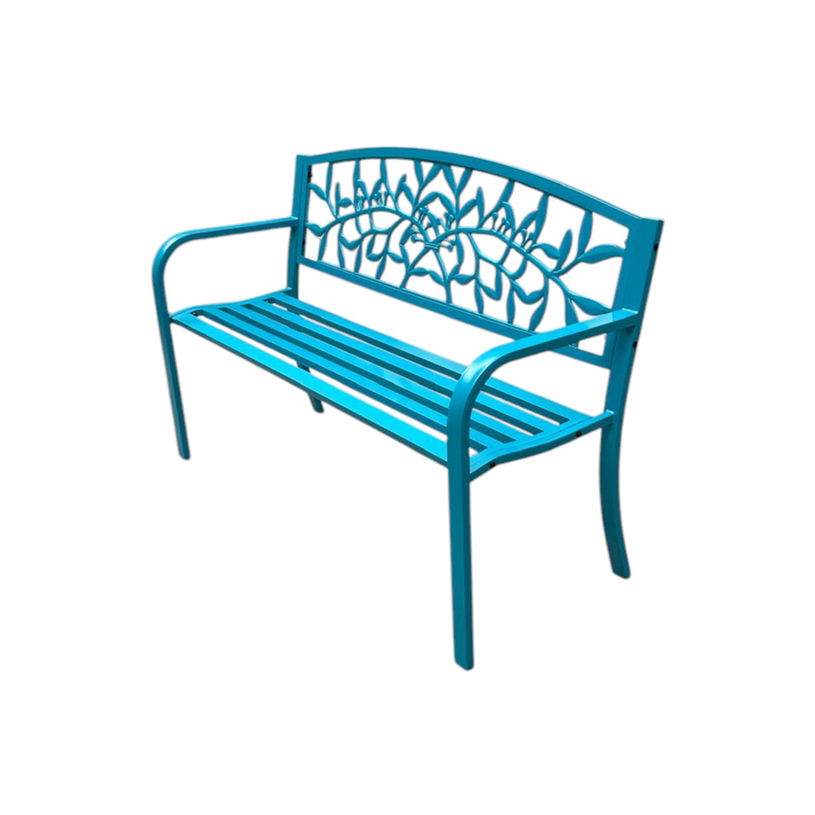 Градинска стоманена пейка 127х54х85cm Градинска стоманена пейка 127х54х85cm