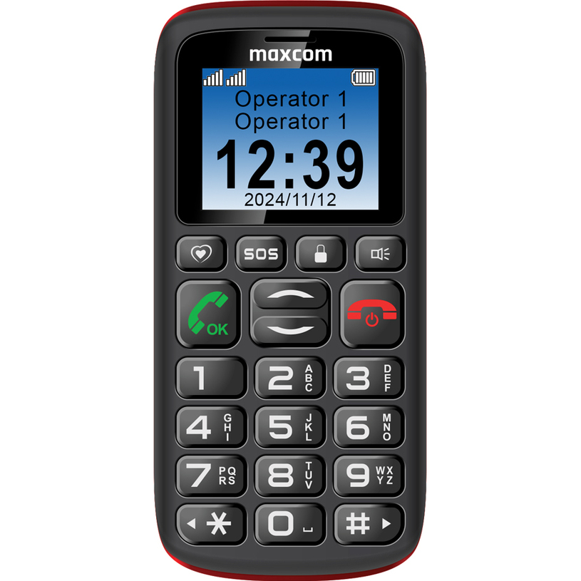 GSM MAXCOM MM428 LIGHT - BK + ЗАРЯДНО GSM MAXCOM MM428 LIGHT - BK + ЗАРЯДНО