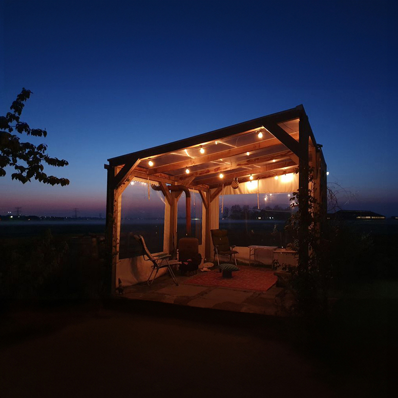 Ветроупорна завеса 400х250cm цип беж Ветроупорна завеса 400х250cm цип беж