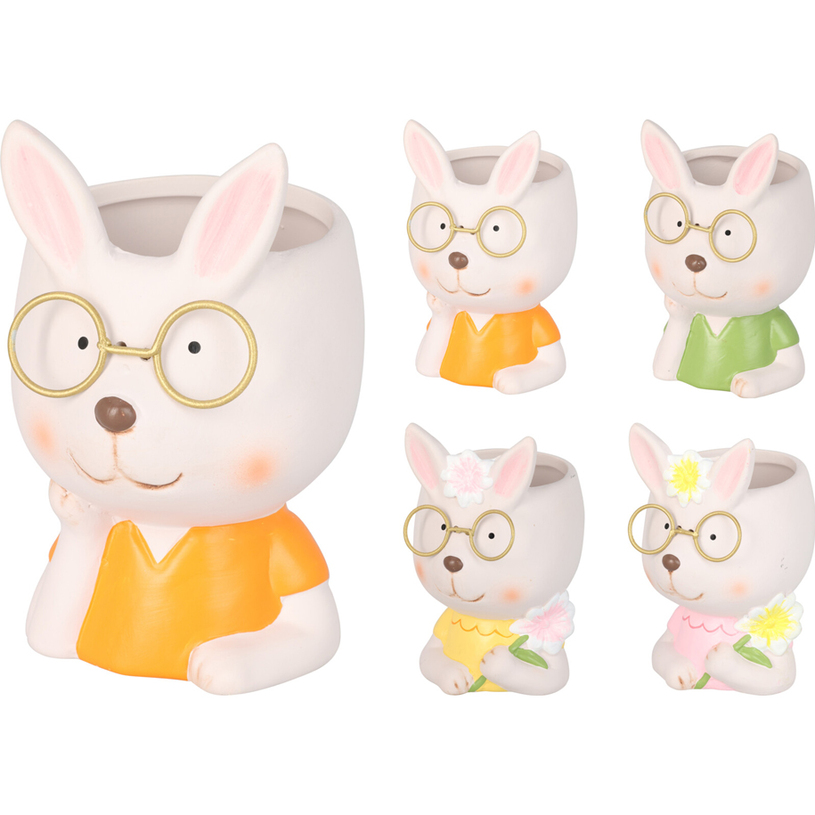 КЕРАМИЧНА КАШПА ЗАЕК 8X12CM APF807450 КЕРАМИЧНА КАШПА ЗАЕК 8X12CM APF807450