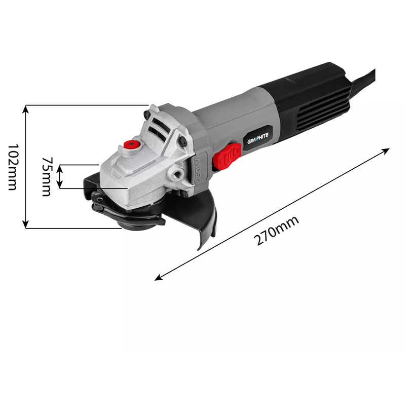 GRAPHITE ЪГЛОШЛАЙФ 59G184 950W 125MM GRAPHITE ЪГЛОШЛАЙФ 59G184 950W 125MM