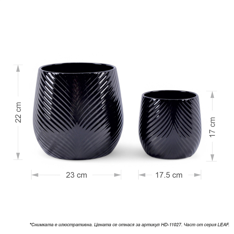 КЕРАМИЧНА КАШПА 17.5X17.5X17CM ЧЕРНА КЕРАМИЧНА КАШПА 17.5X17.5X17CM ЧЕРНА