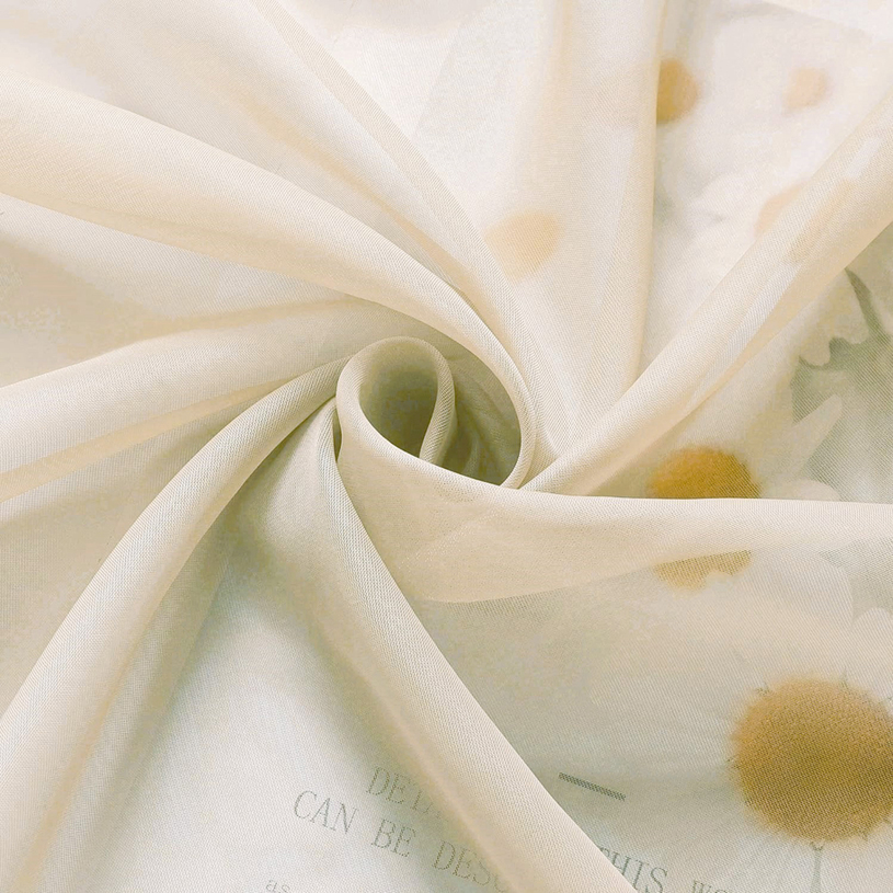 ПЕРДЕ ПРОЗРАЧНО 145Х270 СМ ВОАЛ КРЕМ ПЕРДЕ ПРОЗРАЧНО 145Х270 СМ ВОАЛ КРЕМ