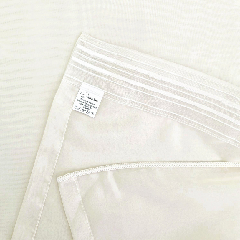 ПЕРДЕ ПРОЗРАЧНО 145Х270 СМ ВОАЛ КРЕМ ПЕРДЕ ПРОЗРАЧНО 145Х270 СМ ВОАЛ КРЕМ