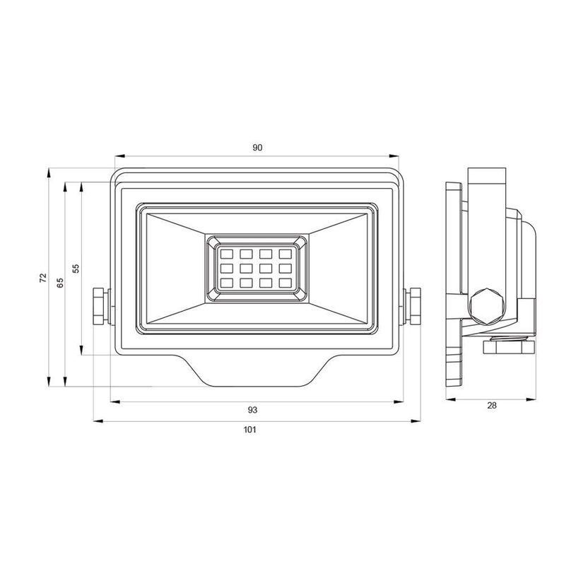 LED ПРОЖЕКТОР 10W 64K IP65 RICH VIVALUX LED ПРОЖЕКТОР 10W 64K IP65 RICH VIVALUX