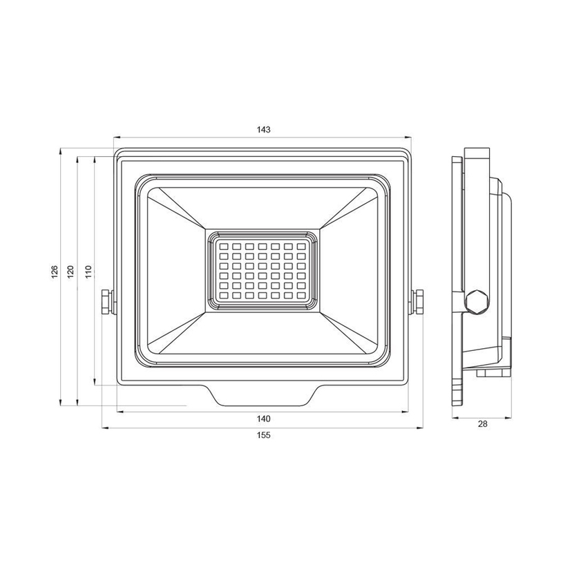 LED ПРОЖЕКТОР 30W 64K IP65 RICH VIVALUX LED ПРОЖЕКТОР 30W 64K IP65 RICH VIVALUX