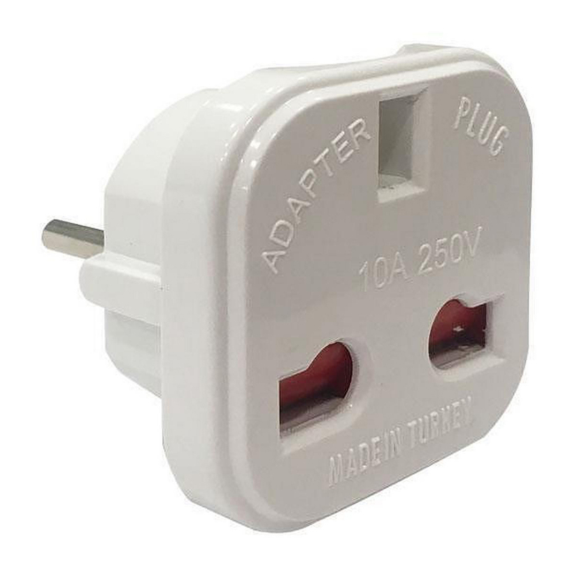 АДАПТЕР ШУКО КЪМ UK С ДЕТСКА ЗАЩИТА БЯЛ АДАПТЕР ШУКО КЪМ UK С ДЕТСКА ЗАЩИТА БЯЛ