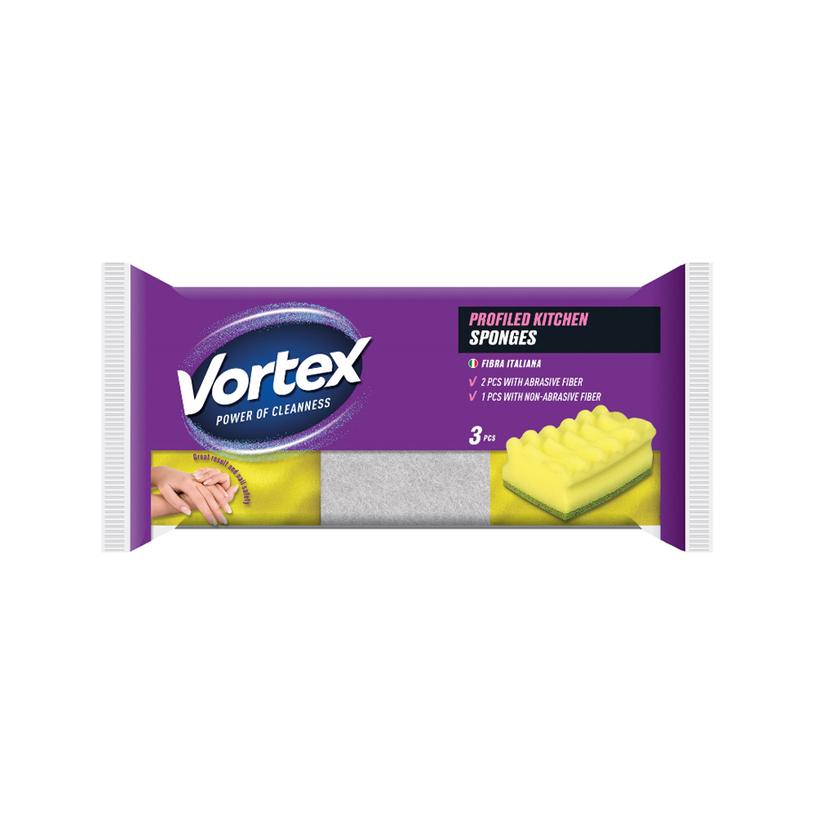 КУХНЕНСКА ГЪБА ВЪЛНИ 3 БР КУХНЕНСКА ГЪБА ВЪЛНИ 3 БР