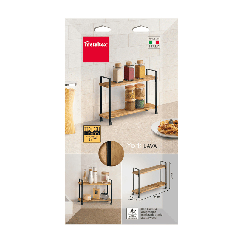 ДЪРВЕНА ЕТАЖЕРКА 2 НИВА YORK ДЪРВЕНА ЕТАЖЕРКА 2 НИВА YORK