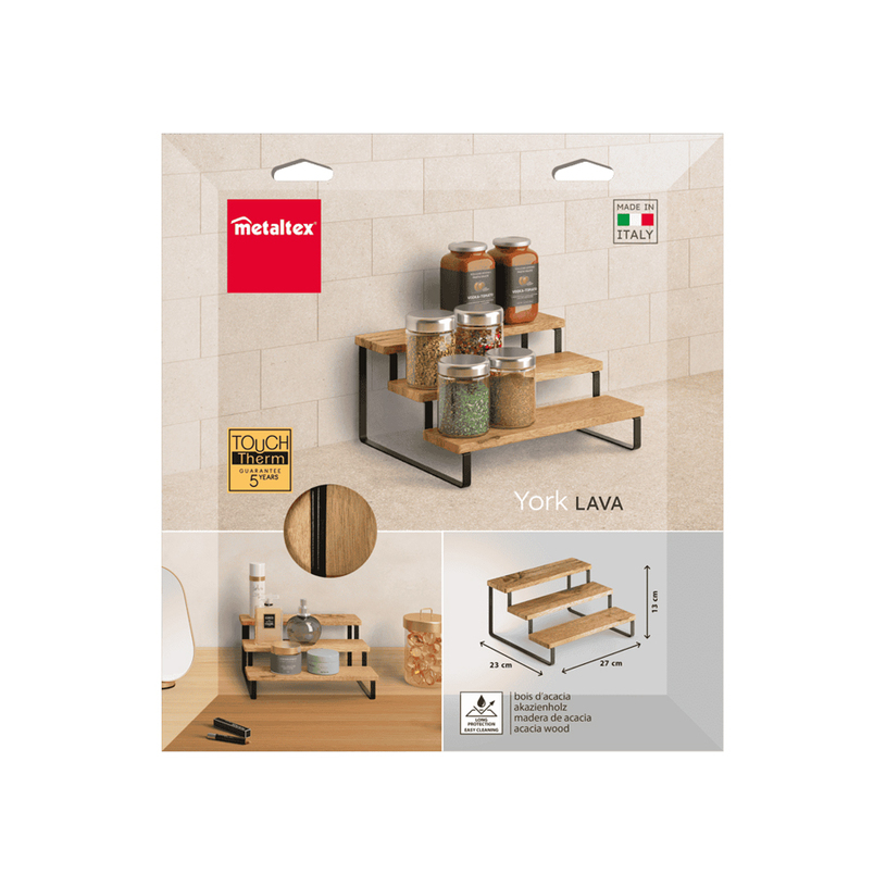 ДЪРВЕНА ЕТАЖЕРКА 3 СТЕПЕНИ YORK ДЪРВЕНА ЕТАЖЕРКА 3 СТЕПЕНИ YORK