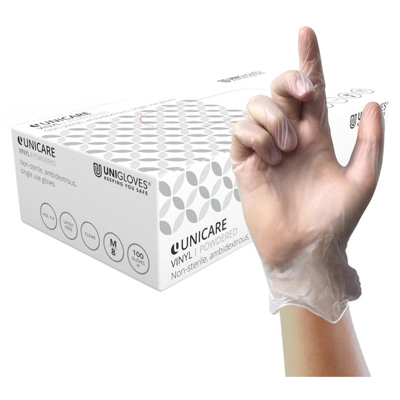 Unigloves РЪКАВИЦИ ОТ ВИНИЛ 100 БР Р.L Unigloves РЪКАВИЦИ ОТ ВИНИЛ 100 БР Р.L