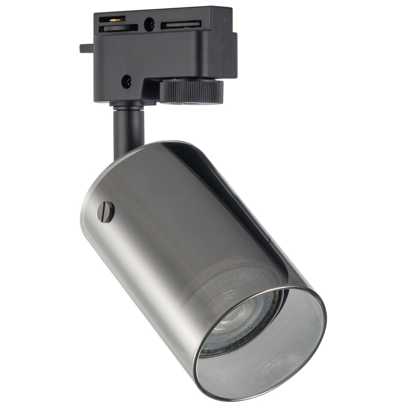 СПОТ ЗА РЕЛСА 10W СТЪКЛЕН ЧЕРНО ULTRALUX СПОТ ЗА РЕЛСА 10W СТЪКЛЕН ЧЕРНО ULTRALUX