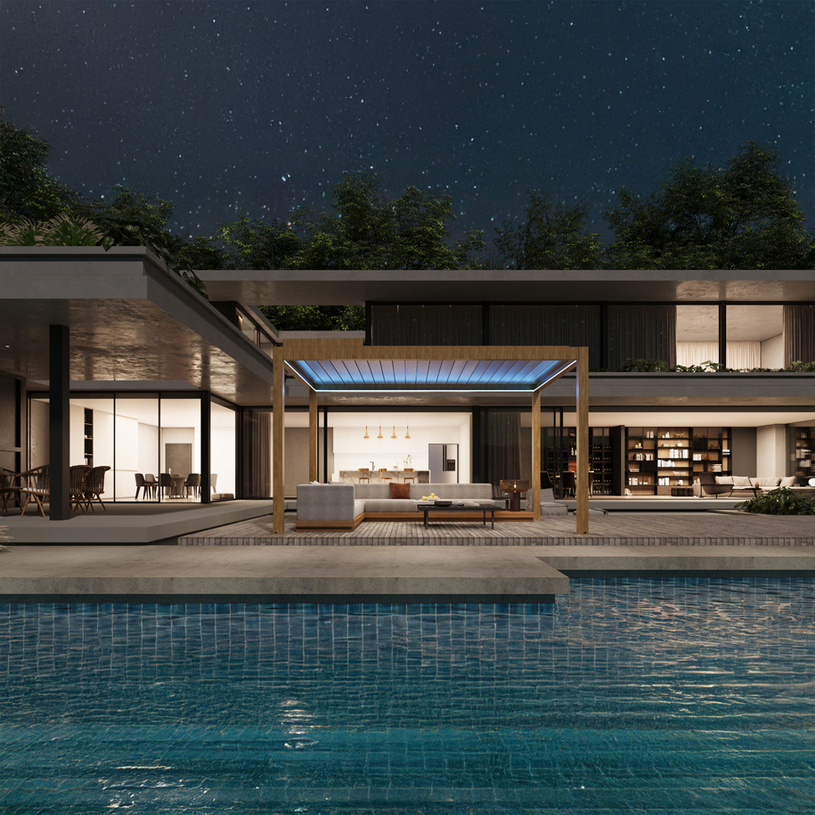 Биоклиматична пергола 350x500x250m Биоклиматична пергола 350x500x250m