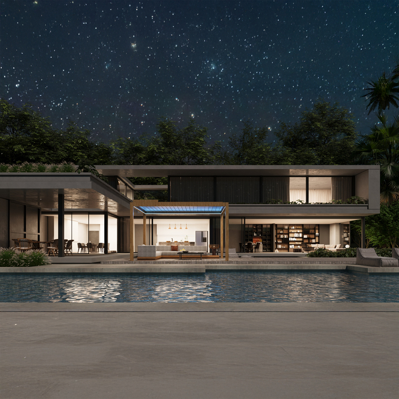 Биоклиматична пергола 300x400x250m Биоклиматична пергола 300x400x250m