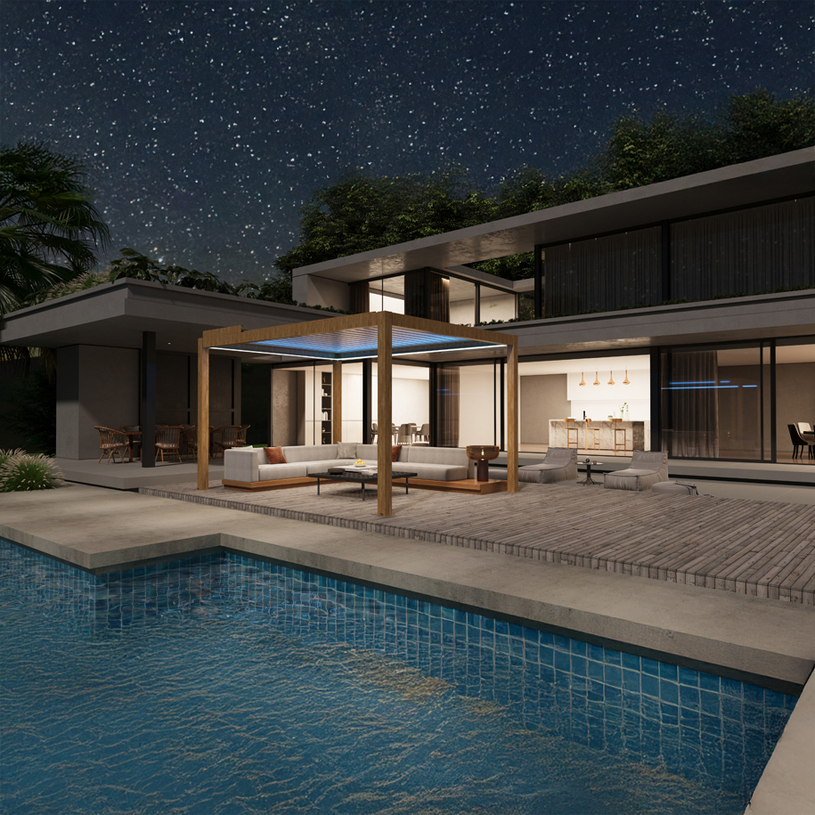 Биоклиматична пергола 300x400x250m Биоклиматична пергола 300x400x250m