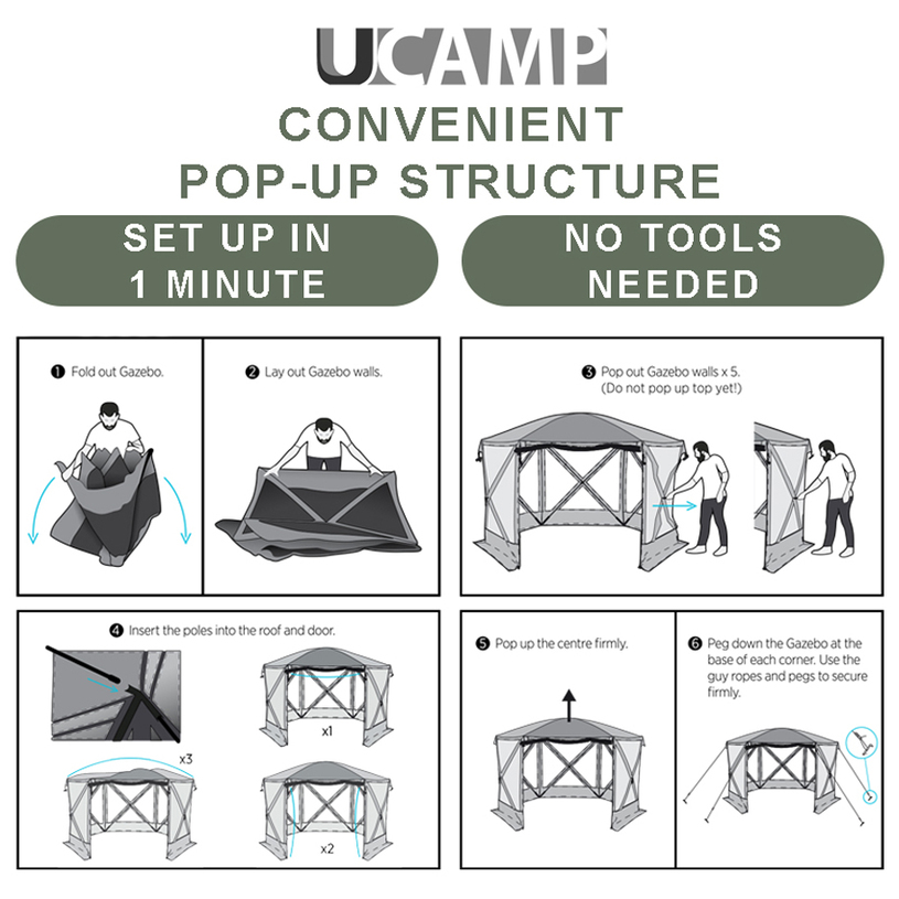 Pop-up павилион 280x280x210cm Pop-up павилион 280x280x210cm
